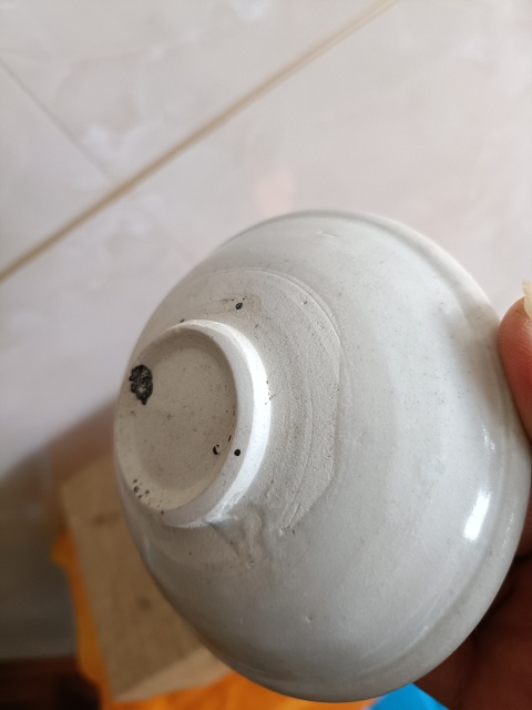 古玩陶瓷五代十國邢窯白瓷唇口盞拍賣，當前價格6800元