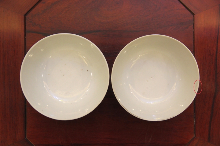 古玩陶瓷民國?粉彩干枝梅花紋墩式碗（一對）拍賣，當前價格618元