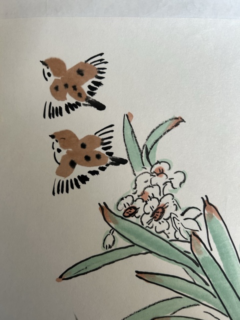 古玩字畫郭霖飛《花鳥圖》拍賣,當(dāng)前價(jià)格378元