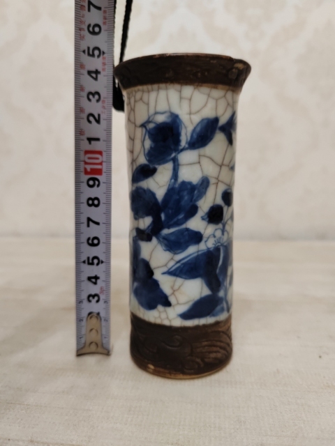 哥釉青花箭筒拍賣，當前價格1200元