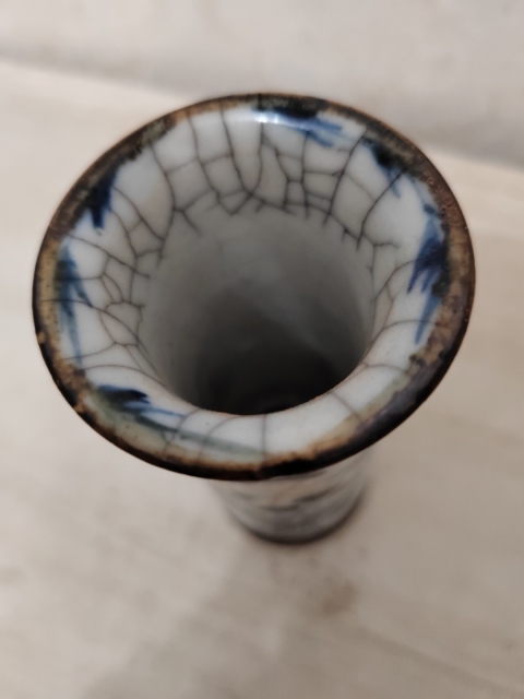 古玩陶瓷哥釉青花箭筒拍賣,當前價格1200元