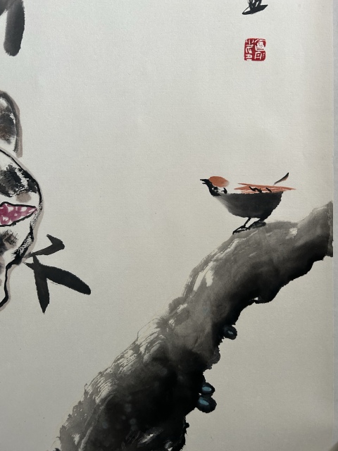 古玩字畫謝會彤老師精品《碩果圖》拍賣,當前價格450元
