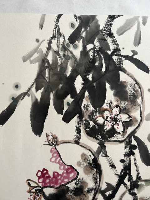 古玩字畫謝會彤老師精品《碩果圖》拍賣,當前價格450元