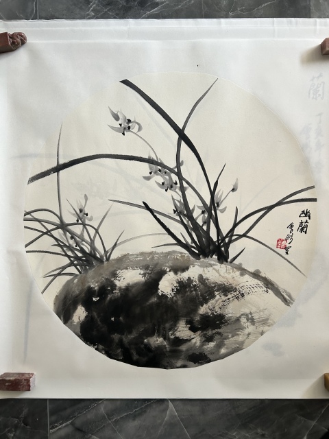 古玩字畫謝會彤《蘭草》拍賣,當前價格450元