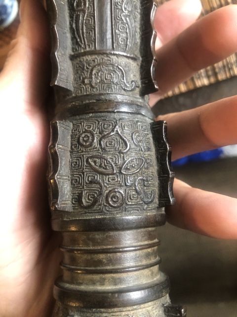 古玩銅器清代·銅出戟花觚拍賣,當(dāng)前價(jià)格6000元
