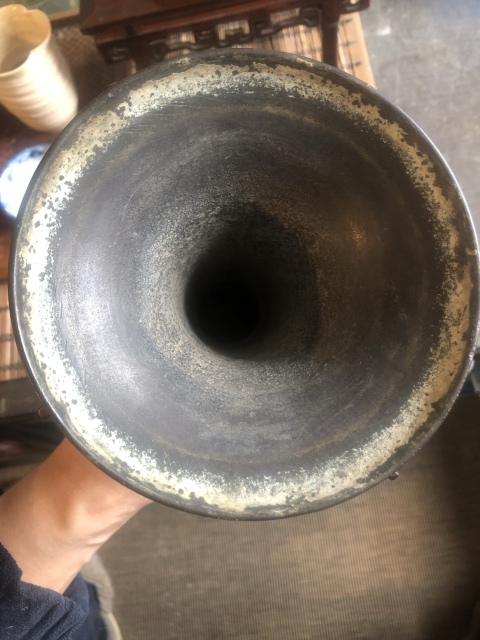 古玩銅器清代·銅出戟花觚拍賣,當(dāng)前價(jià)格6000元