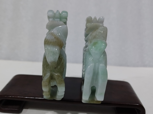 古玩玉器翡翠麒麟擺件拍賣，當(dāng)前價格1688元