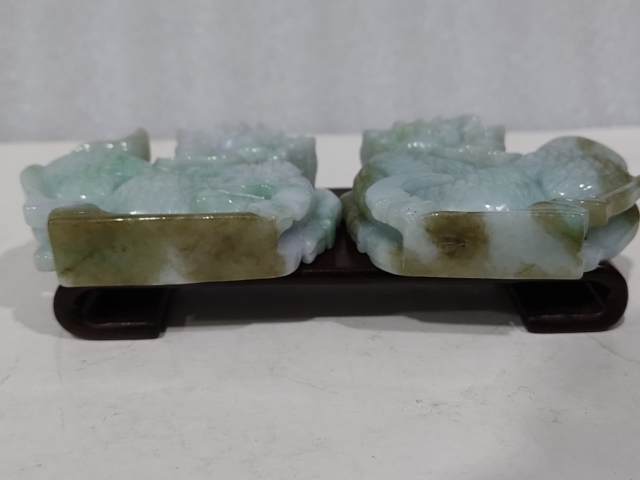 古玩玉器翡翠麒麟擺件拍賣，當(dāng)前價格1688元