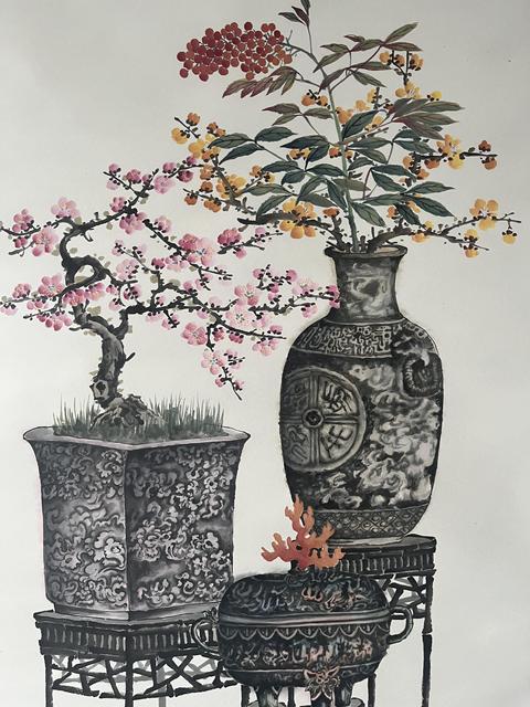 古玩字畫安徽畫院副院長孔小瑜精品拍賣，當前價格14800元
