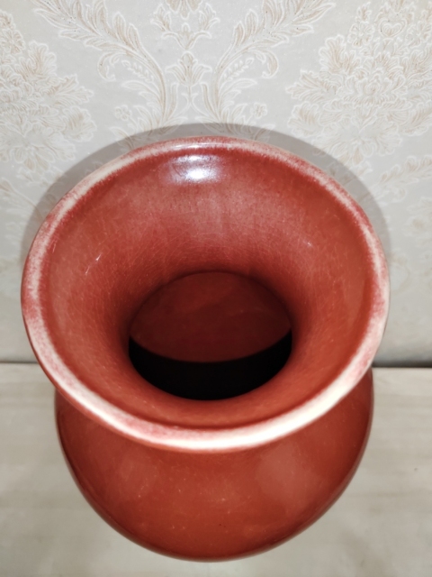 古玩陶瓷創匯鈞釉觀音瓶拍賣,當前價格558元
