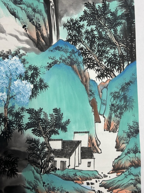 古玩字畫吳成建《翠嶺幽居》拍賣,當前價格788元