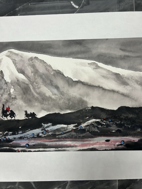 古玩字畫趙鵬飛《雪域之光》拍賣，當前價格850元