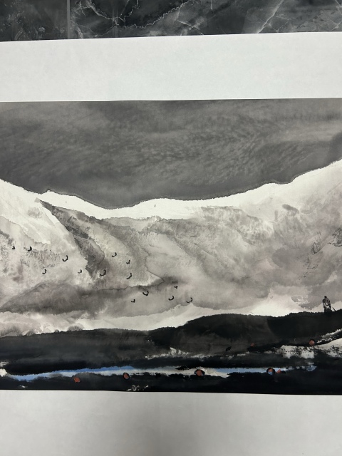 古玩字畫趙鵬飛《雪域之光》拍賣，當前價格850元