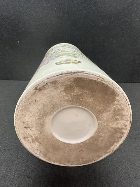 古玩陶瓷仕女紋粉彩帽筒拍賣,當前價格2400元
