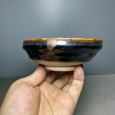 古玩陶瓷磁州窯黑釉茶盞拍賣,當前價格5000元