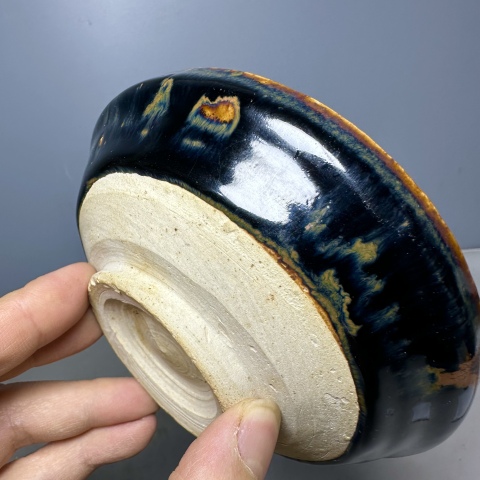 古玩陶瓷磁州窯黑釉茶盞拍賣,當前價格5000元