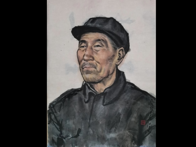古玩字畫享受國務院特殊津貼原山東美協副主席中書協中美協雙協會員吳澤浩人物肖像拍賣，當前價格2000元
