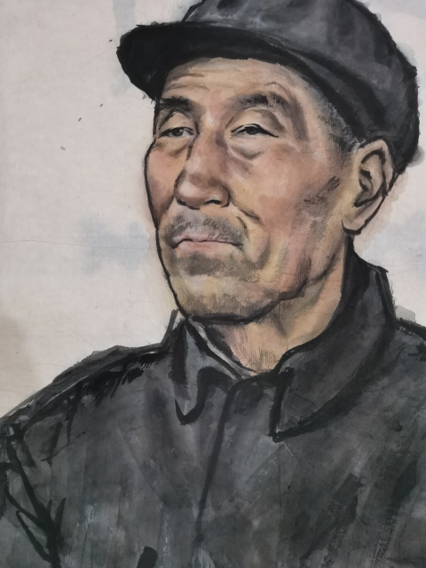 古玩字畫享受國務院特殊津貼原山東美協副主席中書協中美協雙協會員吳澤浩人物肖像拍賣，當前價格2000元