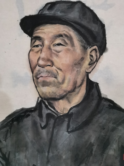 古玩字畫享受國務院特殊津貼原山東美協副主席中書協中美協雙協會員吳澤浩人物肖像拍賣，當前價格2000元