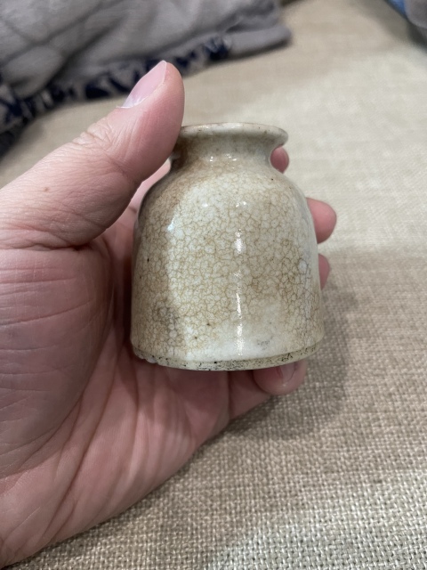 古玩陶瓷哥釉水盂拍賣,當前價格1500元