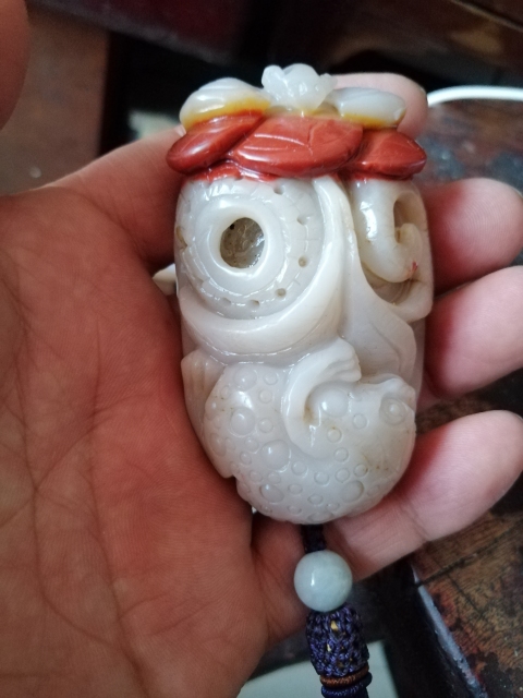 古玩玉器金蟾把件拍賣,當前價格1866元