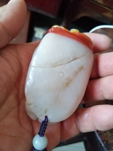 古玩玉器金蟾把件拍賣,當前價格1866元