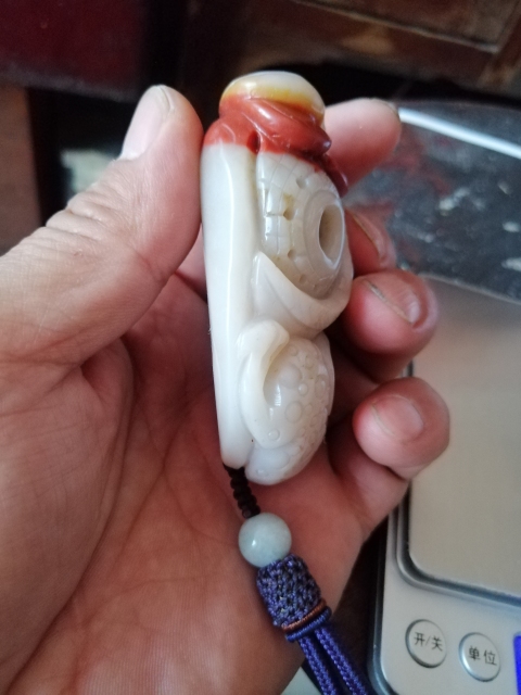 古玩玉器金蟾把件拍賣,當前價格1866元