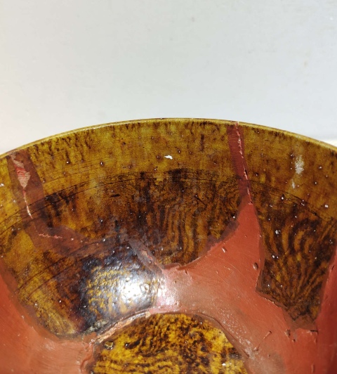 古玩陶瓷當陽峪窯攪胎茶碗拍賣,當前價格3000元