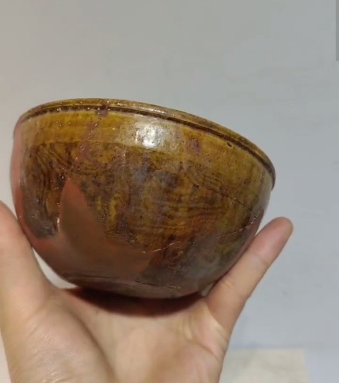 古玩陶瓷當陽峪窯攪胎茶碗拍賣,當前價格3000元