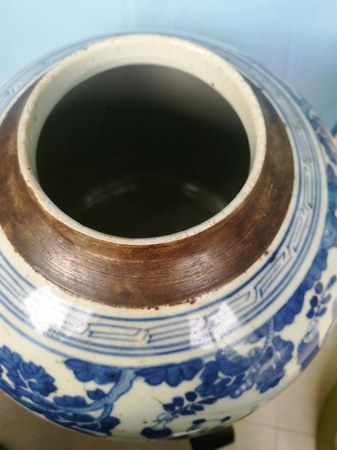 古玩陶瓷青花嬰戲圖蓋罐拍賣，當(dāng)前價格3500元