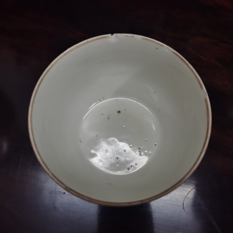 古玩陶瓷清晚期粉彩花卉喜字紋缸拍賣,當前價格120元