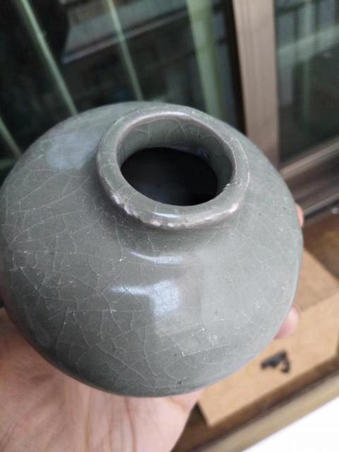 古玩陶瓷元龍泉大號水盂拍賣,當前價格1600元