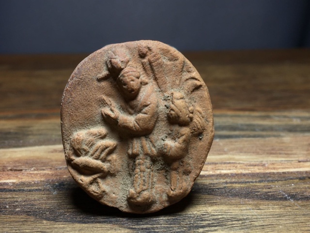 古玩陶瓷宋代月下貂蟬陶模玩具摩訶樂拍賣，當前價格2000元