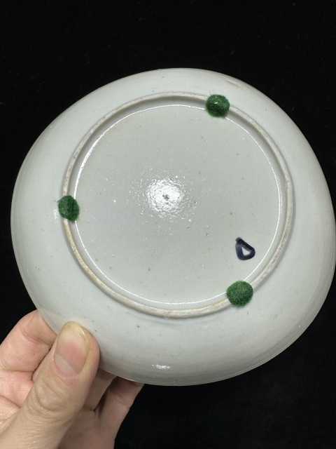 古玩陶瓷清乾隆青花山水樓閣臥盤(pán)拍賣(mài),當(dāng)前價(jià)格300元