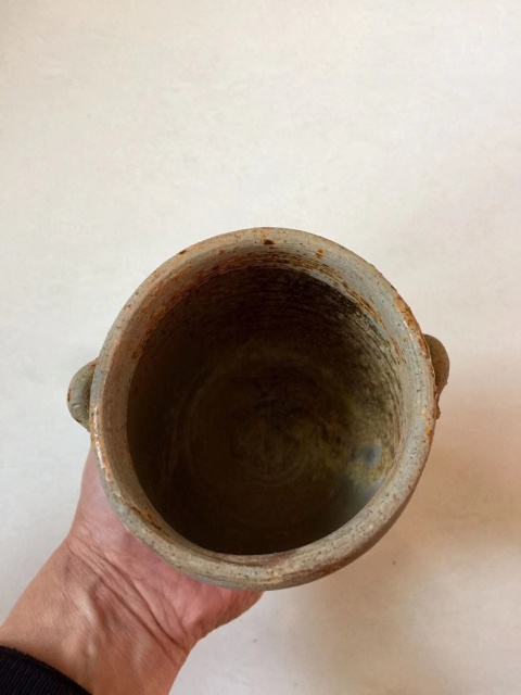 古玩陶瓷宣州窯黃釉雙系罐拍賣,當前價格888元