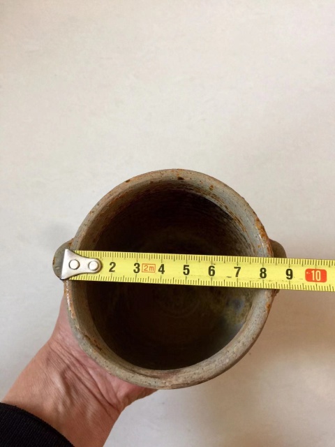 古玩陶瓷宣州窯黃釉雙系罐拍賣,當前價格888元
