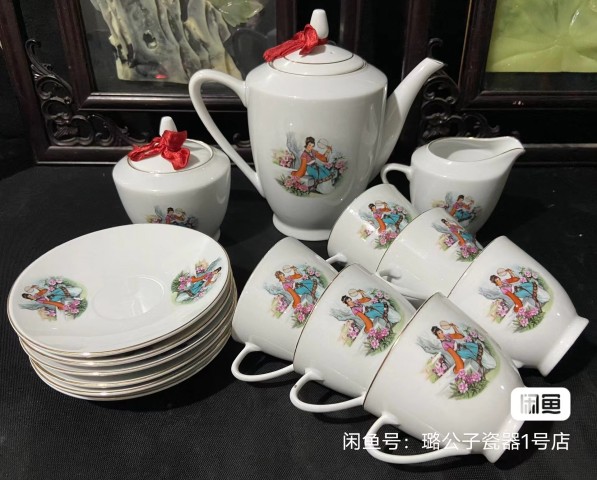 古玩陶瓷創匯紅樓夢人物茶具一套拍賣，當前價格800元