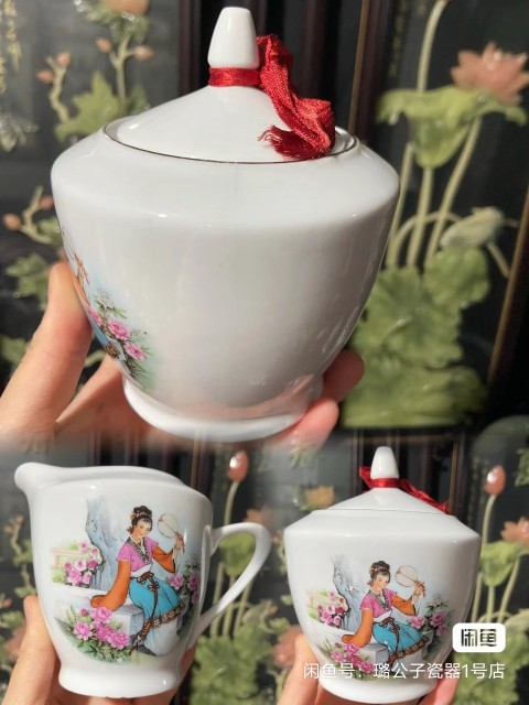 古玩陶瓷創匯紅樓夢人物茶具一套拍賣，當前價格800元