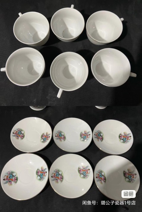 古玩陶瓷創匯紅樓夢人物茶具一套拍賣，當前價格800元