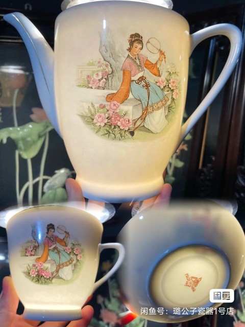 古玩陶瓷創匯紅樓夢人物茶具一套拍賣，當前價格800元