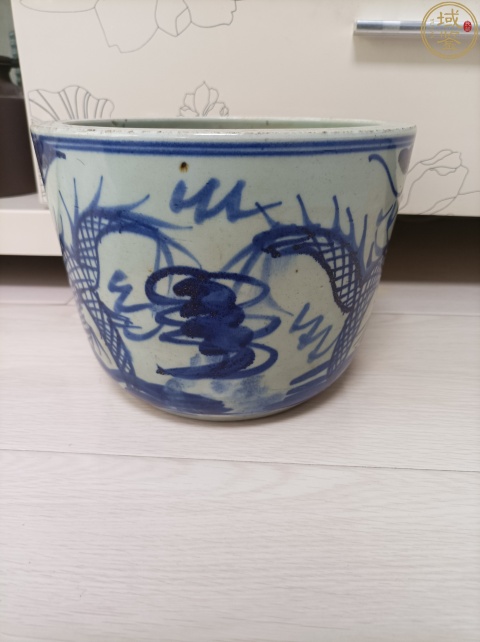 古玩陶瓷青花趕珠龍紋香爐拍賣，當前價格318元