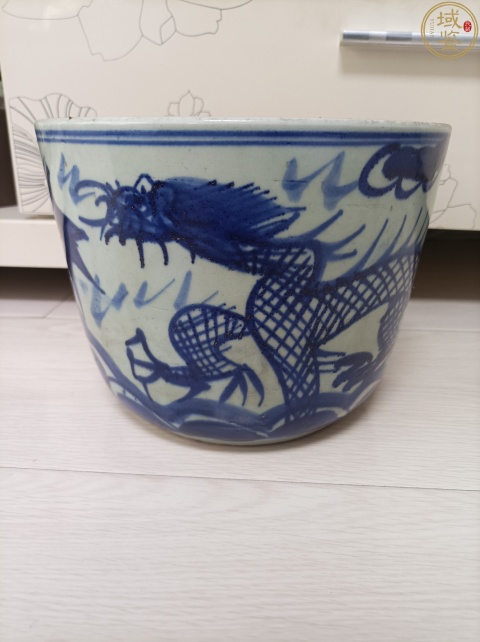 古玩陶瓷青花趕珠龍紋香爐拍賣，當前價格318元
