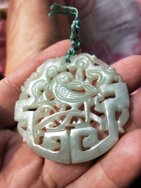 古玩玉器清 青玉雕“英明神武”佩拍賣，當前價格2800元