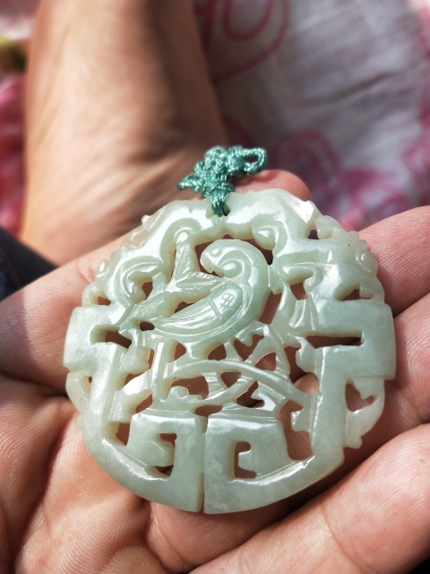 古玩玉器清 青玉雕“英明神武”佩拍賣，當前價格2800元