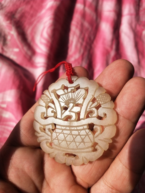 古玩玉器清 白玉雕“提籃佩”拍賣,當(dāng)前價格1000元