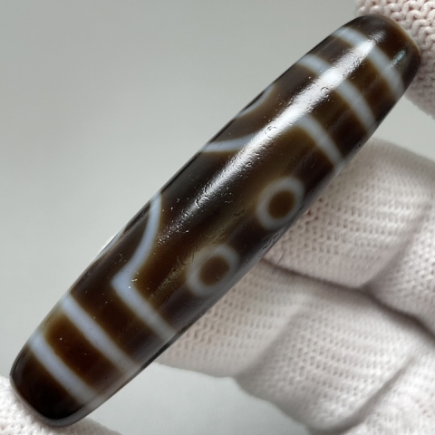 古玩玉器七眼吉利天珠拍賣,當前價格760元