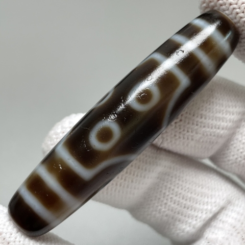 古玩玉器七眼吉利天珠拍賣,當前價格760元