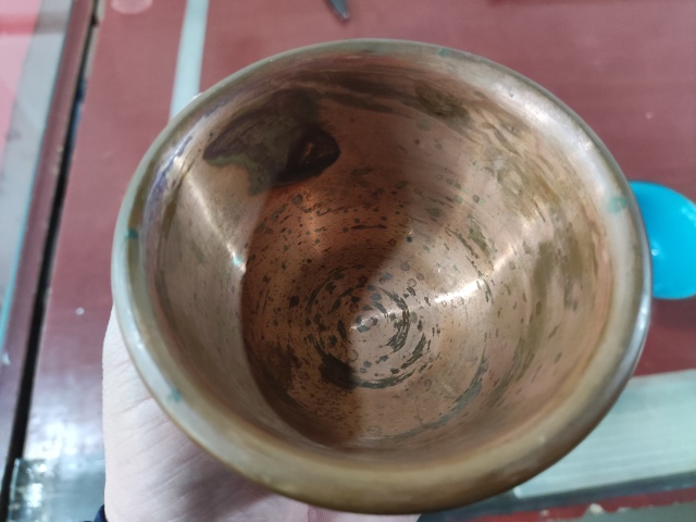 古玩雜項景泰藍掐絲琺瑯銅碗拍賣，當前價格268元