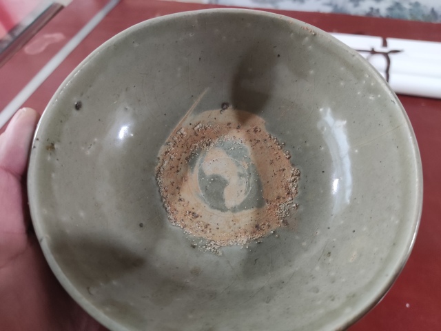 古玩陶瓷元代龍泉窯系青瓷茶碗拍賣,當前價格588元