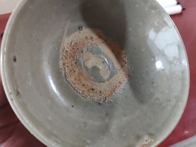 古玩陶瓷元代龍泉窯系青瓷茶碗拍賣,當前價格588元